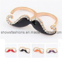 Finger Ring/Two-Finger Alloy with Crystal Plated Ring/ Fashion Jewelry (XRG12084)
